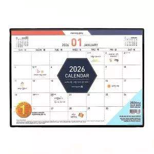 2026 모닝글로리 대형 탁상달력 정표 책상 캘린더 스케줄러 메모 시간 관리 연간 계획