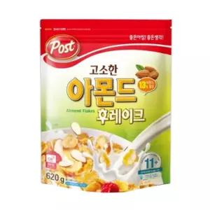 (620gx1개) 포스트 아몬드 후레이크/간편식사/자취생/간단식사/직장인/수험생/식사대용/학생/아침대용/간식