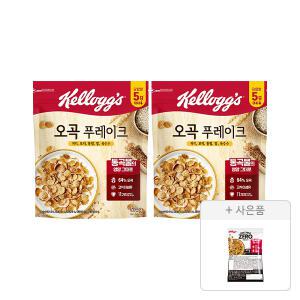켈로그 오곡 후레이크 570g, 2개+증정(프로틴 그래놀라 제로슈거 40g, 1개)