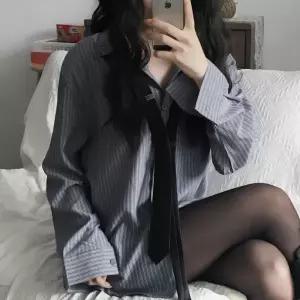 루엔 보이핏 타이세트 스트라이프 셔츠