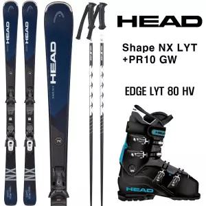헤드 스키 세트 HEAD SKI Shape NX LYT+EDGE LYT 80 HV SET