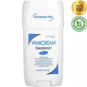 바니크림 데오드란트 센서티브 민감성 피부 알루미늄프래그런스 프리 57g Deodorant Sensitive Skin Alumi