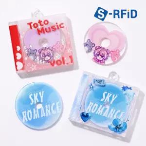 NFC 초미니 CD 태그 스티커 앨범 커스텀 굿즈 키링