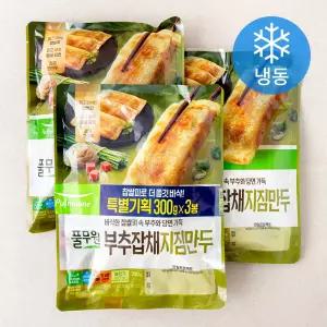부추잡채 지짐만두 (냉동) 300g 3개