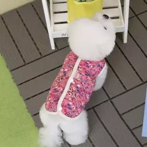 [셀러에이드]강아지 고양이 반려견 기모 김장조끼 외출복