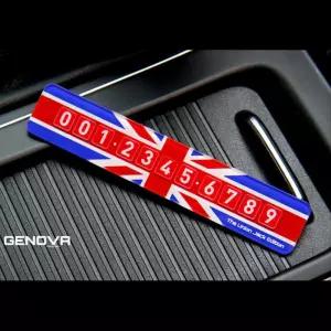 시선잡는 영국국기 BMW 미니 쿠퍼 주차번호판 폰넘버