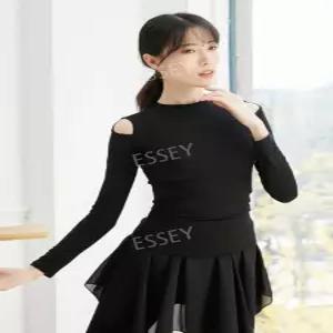 한국 무용 연습복 상의 심플 발레 성인 여성 댄스 반팔 긴팔