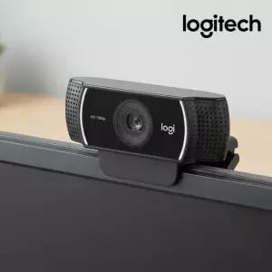 (국내정품) 로지텍 C922 프로 스트리밍 웹캠 FHD 60fps 유튜브 방송용 삼각대 포함