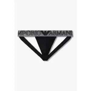 [EMPORIO ARMANI](강남점)남성 아웃라인 로고 밴딩 작스트랩 (0816110002)