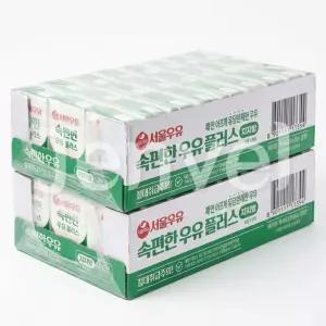서울우유 속편한우유 플러스 저지방 190ml 48개 락토프리 멸균우유 한박스