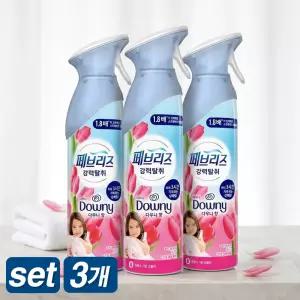 (마트)페브리즈 공기탈취제 에어 다우니향 3개 실내 공간용 165g 스프레이형 냄새제거 방향제