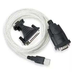 USB to RS232C 9핀 시리얼 케이블 1.8M 컨버터 양방향 통신 변환 포트 선 PC 컴퓨터 포스 라벨프린터 연결
