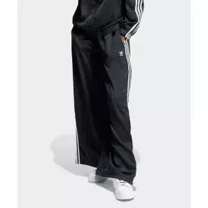 아디다스 ADIDAS 새틴 와이드 레그 트랙 팬츠 - 블랙:화이트 IU2520 254193