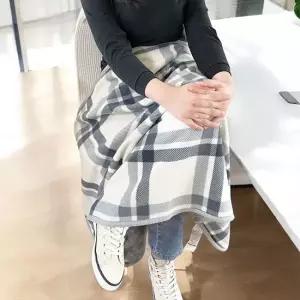 담요 mool 극세사 학생 사무실 무릎담요 어깨 망토 똑 돗자리