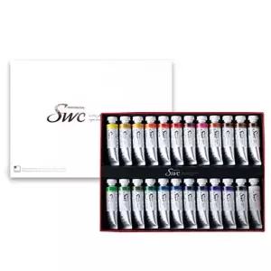 신한 SWC 최고급 수채화 물감 24색 15ml