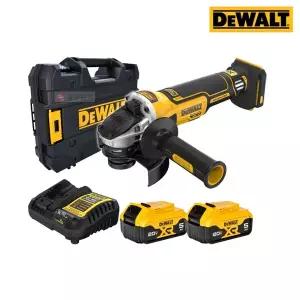 [디월트] DCG4051P2T 충전 그라인더 20V MAX XR 브러쉬러스 125mm(5) 5.0Ah 배터리 2개 슬라이드