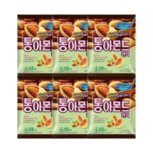 오리온 통아몬드 캔디 90g 6개