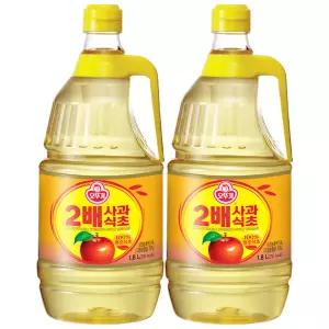 오뚜기 2배 사과식초 1.8L x 2개 / 조미료 양념