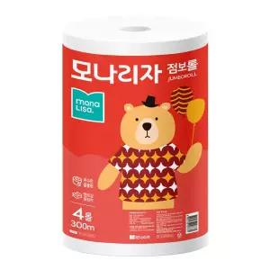 점보롤 화장지 2겹 300m 4개