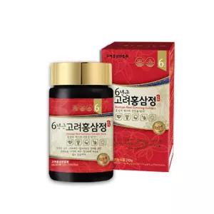 고려홍삼진흥원 6년근 고려 홍삼정 240g 2병 건강기능식품 /진세노사이드 11mg/1박스씩 포장/쇼핑백