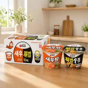 농심 새우탕 큰사발 8개 + 튀김우동 큰사발 8개 코스트코 코와샵2609 [616212]