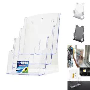 DISPLAY STAND A4 3단꽂이(CR22803)/꽂이/서류/신문/전단지/잡지/거치대/리플렛/전단지카달로그/정리대