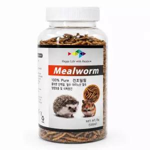 레인보우 건조밀웜 500ml 70g 소동물 간식