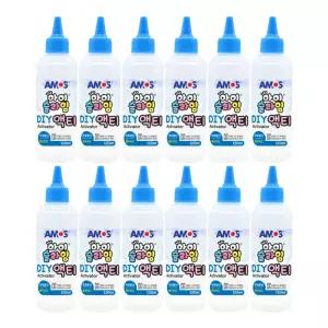 아모스 아이슬라임 액티 120ml 1갑 12개입 물풀 슬라임 만들기