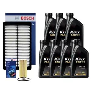 더뉴쏘렌토 (UM) 2.0/2.2 디젤 엔진오일 세트 (킥스 PAO100 0W30 7L + 보쉬 필터 세트)