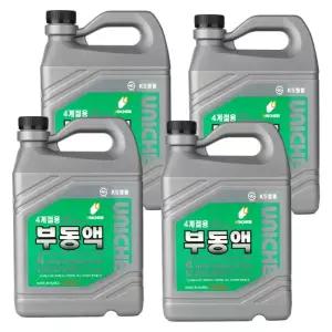 유니켐 사계절 차량 부동액 자동차 냉각수 그린 3L / 4개