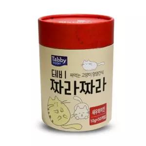 테비 짜라짜라 새우와치킨 10g 50P 짜먹는 고양이 간식 고양이스틱간식 고양이츄르