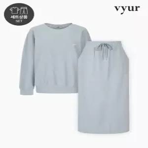 [뷰어][vyur] 맨투맨 포켓스커트 세트 (ZNSTO301)