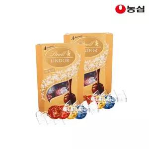 농심 초콜릿 린트 린도볼 어쏘티드 간식 선물 200g X 2개 MNS