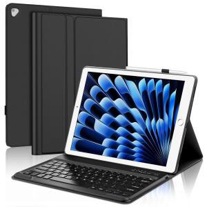 IPAD PRO용 키보드 케이스 12.9인치(구형 모델) 2015년 1세대 / 2017년 2세대 분리형 무선 블루투스 폴리오 스마트 커버 PRO 12.9인치 2세대 및 펜슬 홀더 U2013 블랙