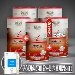 [구하기힘들어요+칫솔 8개] 피엠 독일PM주스 피트라인 액티바이즈 액티바이저 233g, 5통 + 칫솔 8개