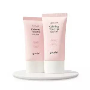[핑크톤업] 구달 맑은 어성초 진정 수분 톤업 선크림 50ml 1+1 기획