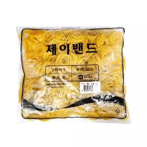 하나제이 제이밴드 고무밴드 40x1.3mm 1kg 대용량 노란 고무줄