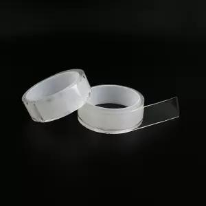 벽걸이용 소품부착 투명 겔타입 양면테이프 3CM X 1M 리모컨 멀티탭고정