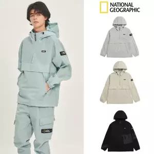 [롯데백화점]내셔널지오그래픽 남여공용 봄,가을 등산 캠핑 아노락 디머 우븐 TRAINING SET HOODY ANORAK N
