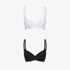 [휠라 언더웨어] 푸딩 밴드 포인트 와이어 브라 2종 택1 (FI4BAH1446F_BLK)
