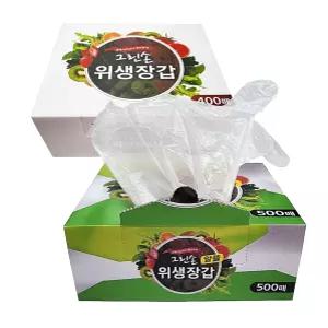 수앤서72 비닐장갑 그린손 일회용 비닐 장갑 위생 500매 HD 위생장갑 재구매