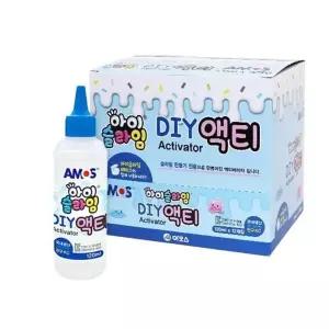 서치43 DIY 슬라임 컬러점토 액티베이터 120밀리리터 12개 세트 점토 만들기 재료 아모스 액티 데일리