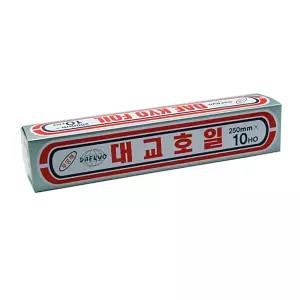 하니B3 쿠킹호일 호일 대교호일250x10호0016 알루미늄호일 은박지 은박호일 일상
