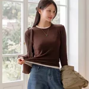 [캔마트] 부드러운 후드리 라운드 티셔츠