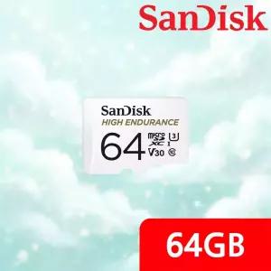 샌디스크 정품 마이크로SD카드 64GB 하이 엔듀어런스 SDXC 블랙박스 CCTV용 SDSQQNR-064G-GN6IA