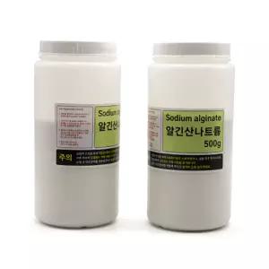 알긴산나트륨 500g (식첨등급) 실험용도 외 사용금지