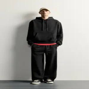 ZARA 자라 베이직 루즈핏 트레이닝 팬츠 - 블랙 4532/311/800