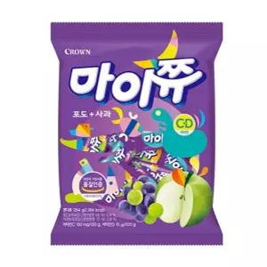 서치41 행사 캐러멜 대용량 마이쮸 포도+사과 284g 유과 어린이 애정