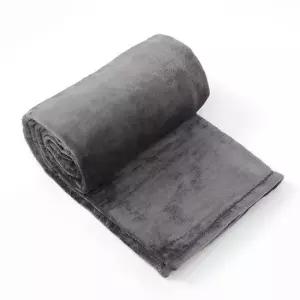 포근한 극세사담요 이불 블랭킷 다크그레이 150X200) 이불 극세사 포근 겨울 무릎 차박