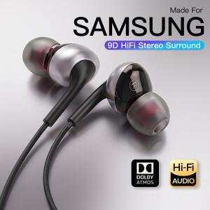 유선 이어폰 인이어 USB 타입 C 9d HiFi 스테레오 이어버드 갤럭시 S26 S25 S24 S23 S22 S21 울트라 A56 A